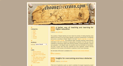 Desktop Screenshot of choosethecross.com